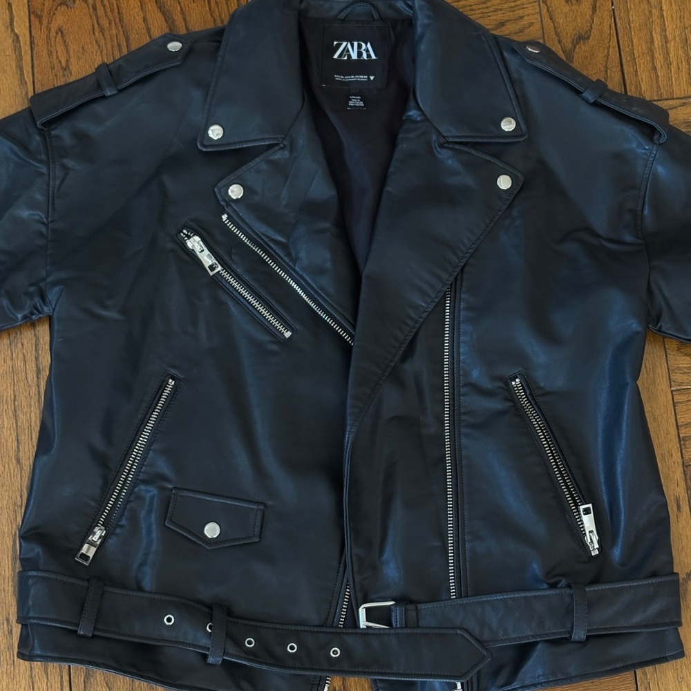Zara Leather Jacket - Black